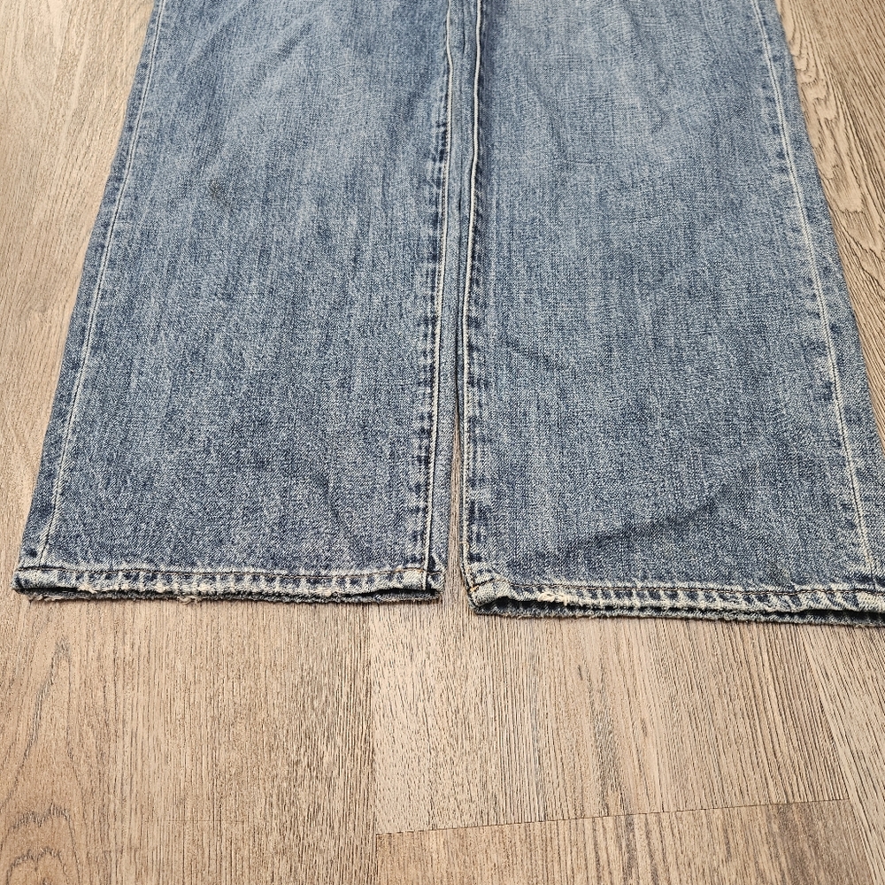 Pistola Jeans Womens 26 Light Wash Straight Leg High Rise Button anthropologie - Picture 8 of 11